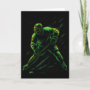 Hockey Player - Ice Hockey Athlete Sports Card
