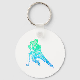 Hockey Player Ice Hockey Youth Men Kids Boys Key Ring
