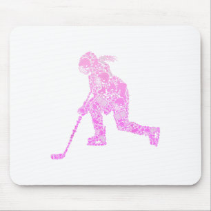 Hockey Player Ice Hockey Youth Women Kids Girls Mouse Pad