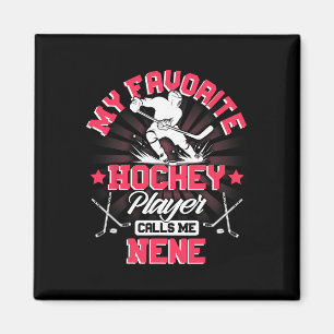 Hockey Player Ice My Favorite Hockey Player Calls Magnet