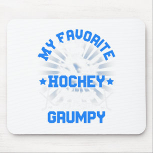 Hockey Player Ice My Favorite Hockey Player Calls Mouse Pad