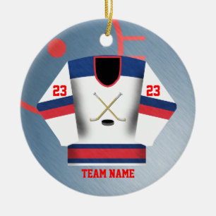 Hockey Player Jersey Ornament
