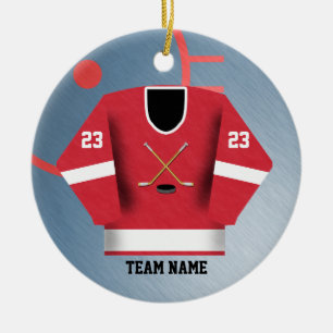 Hockey Player Jersey Ornament