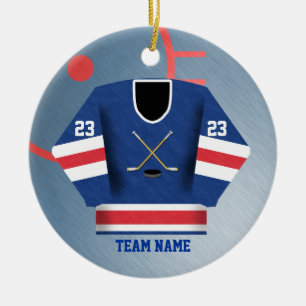 Hockey Player Jersey Ornament