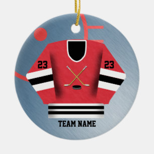 Hockey Player Jersey Ornament