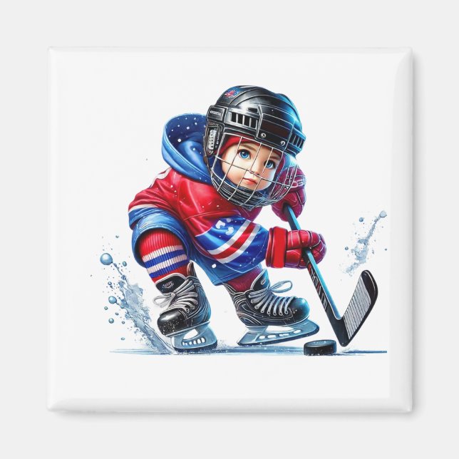 Hockey Player Magnet   (Front)