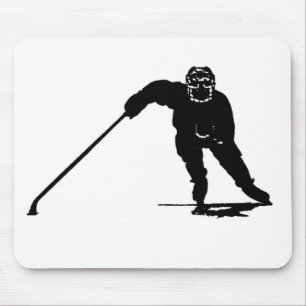 Hockey Player Mouse Pad