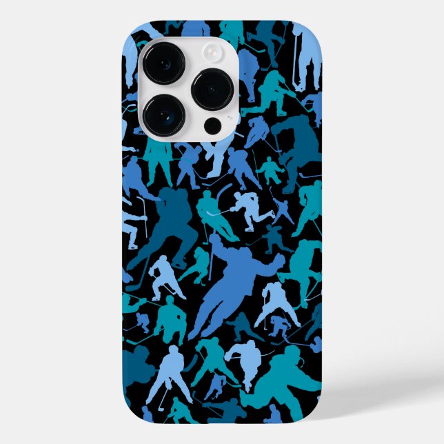 Hockey Player Pattern Case-Mate iPhone Case (Back)