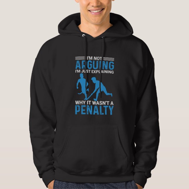 Hockey Player Penalty  Hoodie (Front)