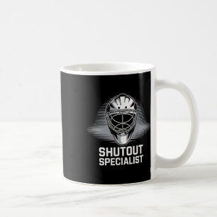 Hockey Player Shutout Penalty Box Hockey Goalkeepe Coffee Mug