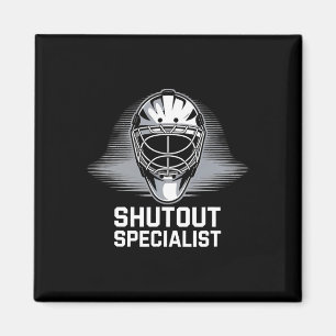 Hockey Player Shutout Penalty Box Hockey Goalkeepe Magnet