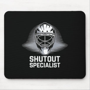Hockey Player Shutout Penalty Box Hockey Goalkeepe Mouse Pad