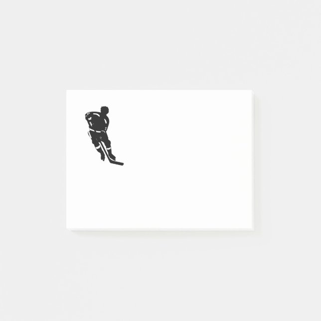 Hockey Player Sport Design Post-it Notes (Front)