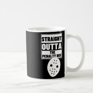 Hockey Player Straight Outta Penalty Box Funny Ice Coffee Mug