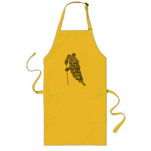 Hockey Player Typography Apron
