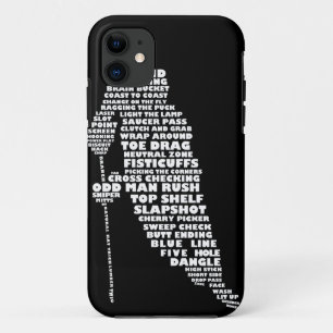 Hockey Player Typography Design iPhone 5 Case