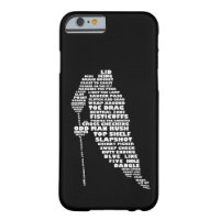 Hockey Player Typography Design iPhone 6 case