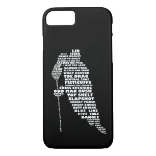 Hockey Player Typography Design iPhone 7 case