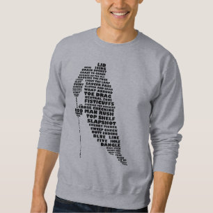 Hockey Player Typography Sweatshirt