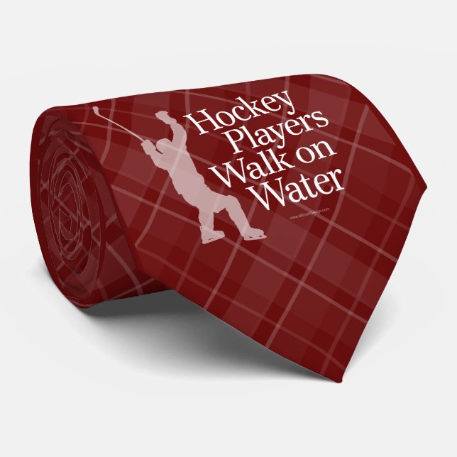 Hockey Players Walk On Water tie (dark) (Rolled)