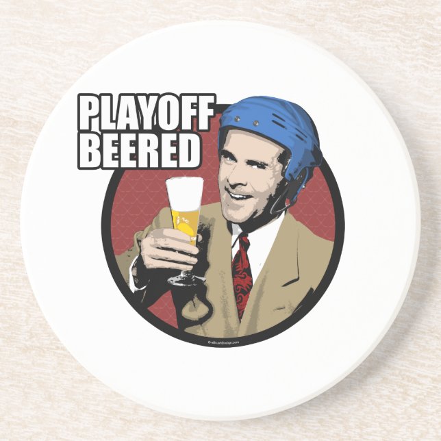 Hockey Playoff Beered Coaster (Front)
