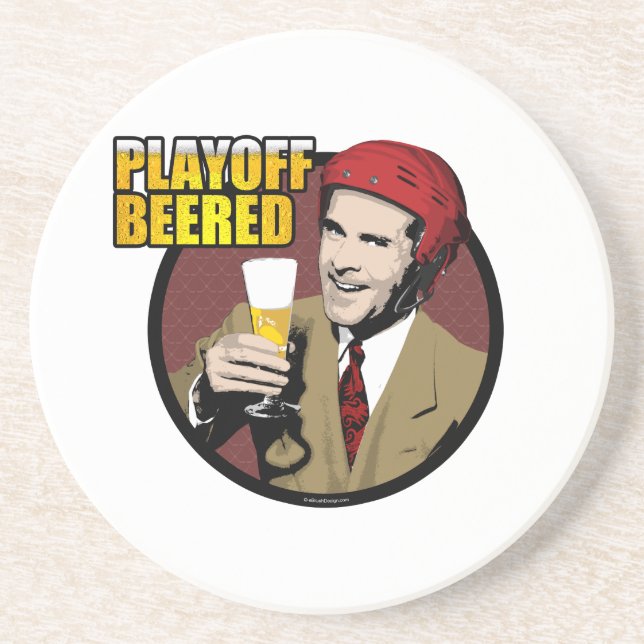 Hockey Playoff Beered Coaster (Front)
