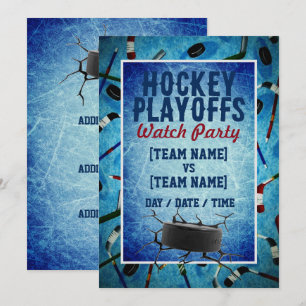 Hockey Playoffs Watch Party Invitation