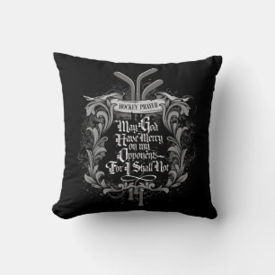 Hockey Prayer (dark v3) Cushion
