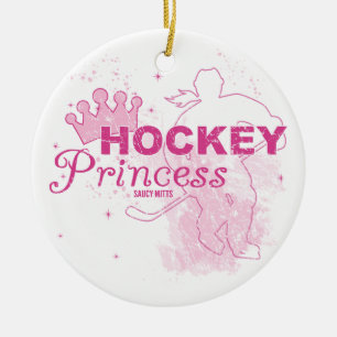 Hockey Princess Ceramic Tree Decoration