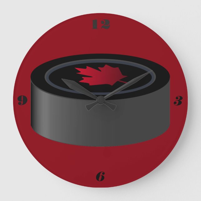 Hockey puck ball Clock (Front)