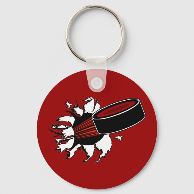 Hockey Puck Key Ring (Front)