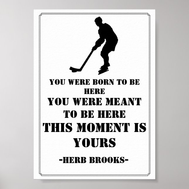 Hockey Quote Poster (Front)