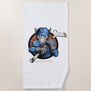 Hockey Rat Beach Towel