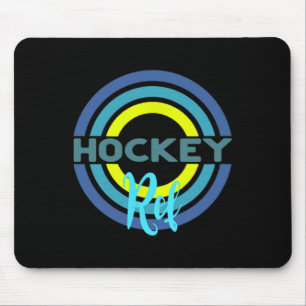 Hockey Ref With Modern Hockey Circles Mouse Pad
