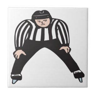Hockey Referee Ceramic Tile