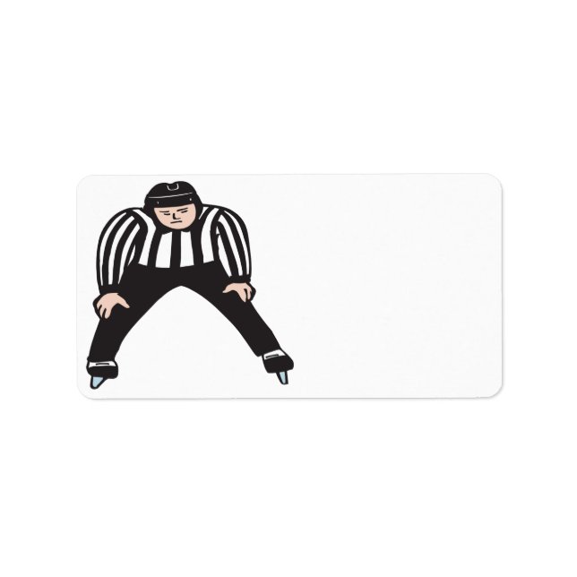 Hockey Referee Label (Front)