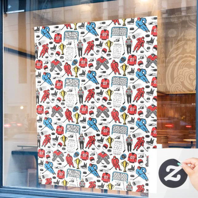 Hockey Referee Player Ice Skating Rink Sports Shop (Cafe Window)