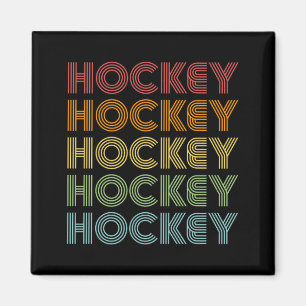 Hockey Retro Vintage Sports Performance Magnet