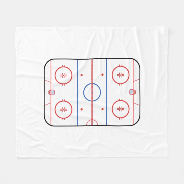 Hockey Rink Companion Autograph Ready Fleece Blanket (Front (Horizontal))