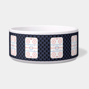 Hockey Rink Diagram on Blue Carbon Fibre Style