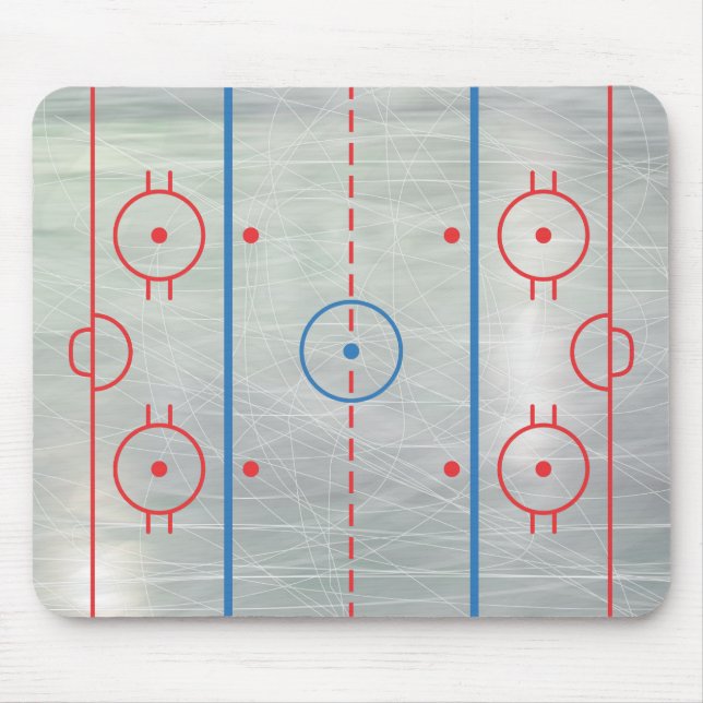 Hockey Rink Ice Mousepad (Front)