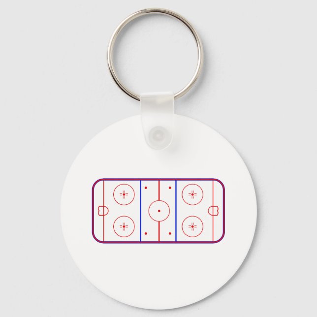 Hockey Rink Key Ring (Front)