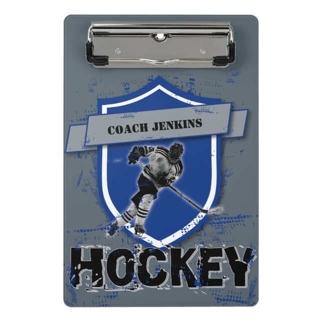 Hockey Rink Layout Coach  Mini Clipboard (Front)