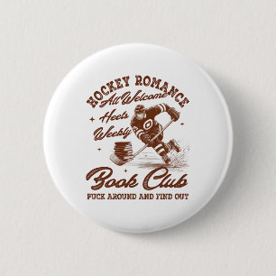 Hockey Romance Smut Reader Book Club Book Lover Bo 6 Cm Round Badge