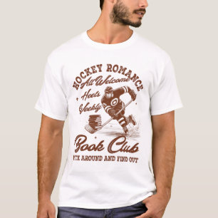 Hockey Romance Smut Reader Book Club Book Lover Bo T-Shirt