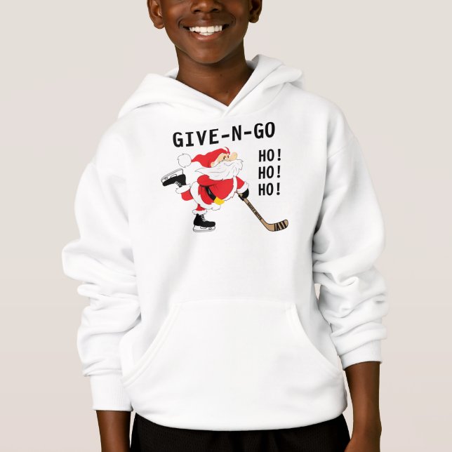 Hockey Santa Skating Christmas Give N Go (Front)