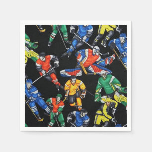 Hockey Season Ice Hockey Napkins