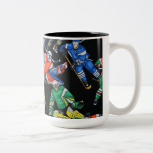 Hockey Season Ice Hockey Pattern Mug