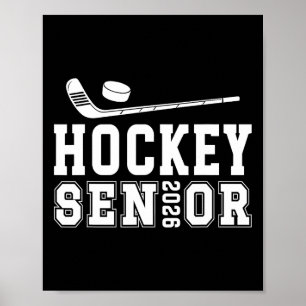 Hockey Senior 2026 Graduation Senior Ice Hockey Pl Poster