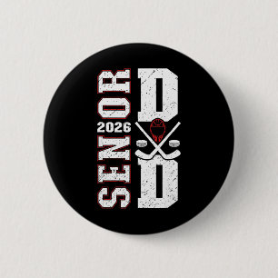 Hockey Senior Dad Of A Senior Hockey Player Dad 20 6 Cm Round Badge